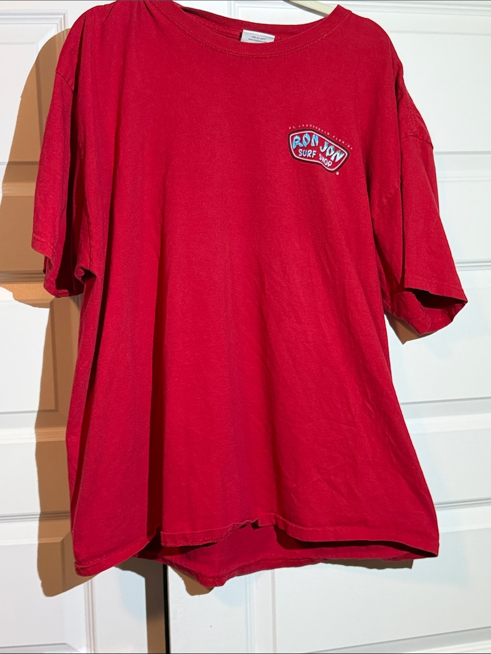 Ron Jon Red Short Sleeve Surf Logo Tee